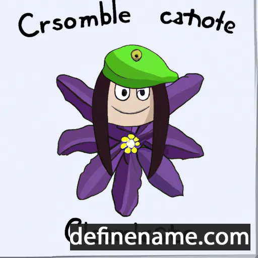 Clematis cartoon