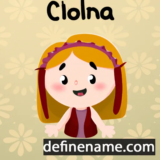 cartoon of the name Clíona