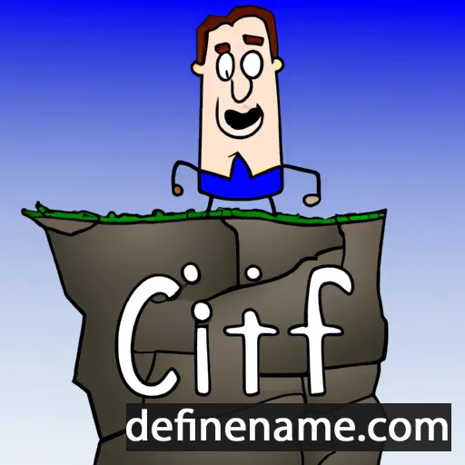 cartoon of the name Cliff