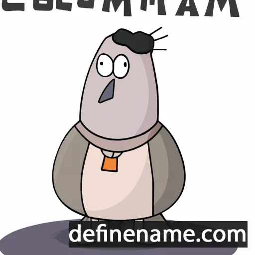 cartoon of the name Columba