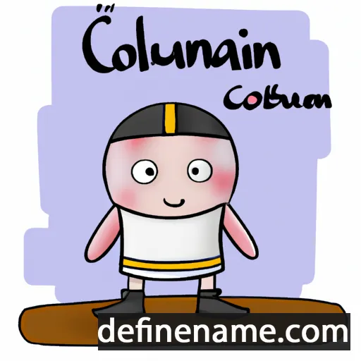 Columbán cartoon