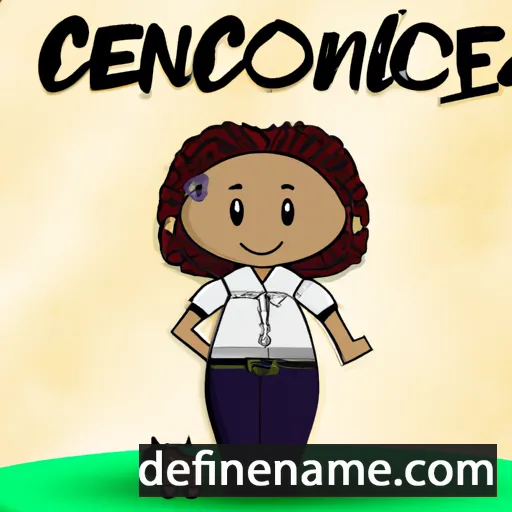 cartoon of the name Conceição