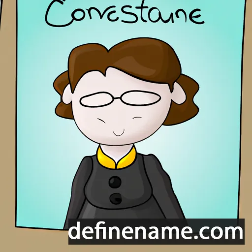 cartoon of the name Constance