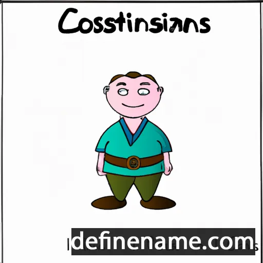 cartoon of the name Constans