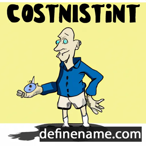 cartoon of the name Constant