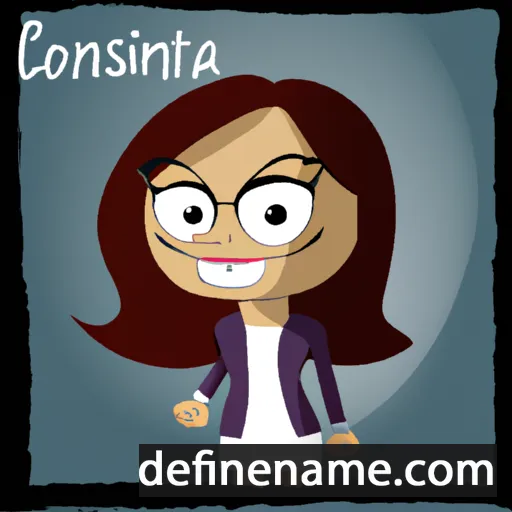 cartoon of the name Constantina