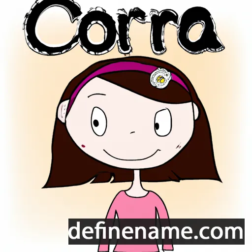 cartoon of the name Cora