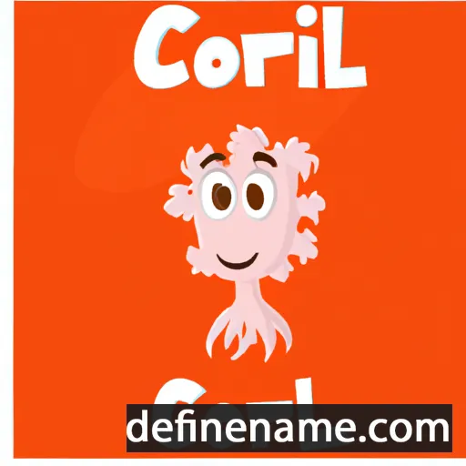 cartoon of the name Coral