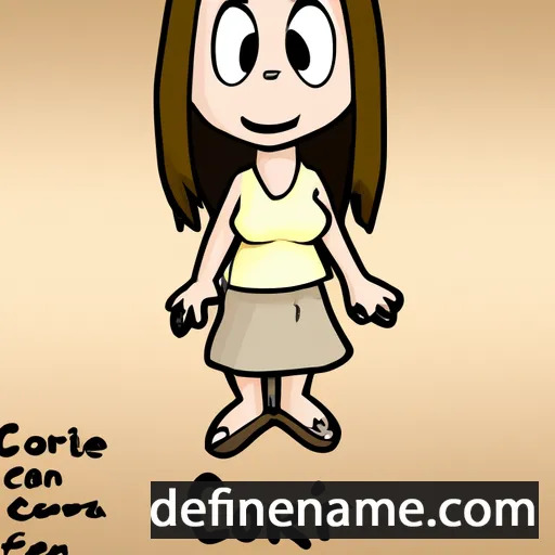 cartoon of the name Cori