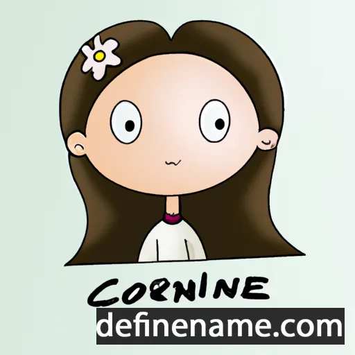 cartoon of the name Corine