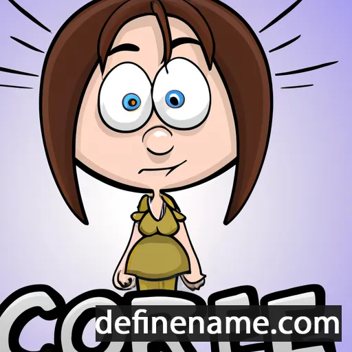 cartoon of the name Corrie