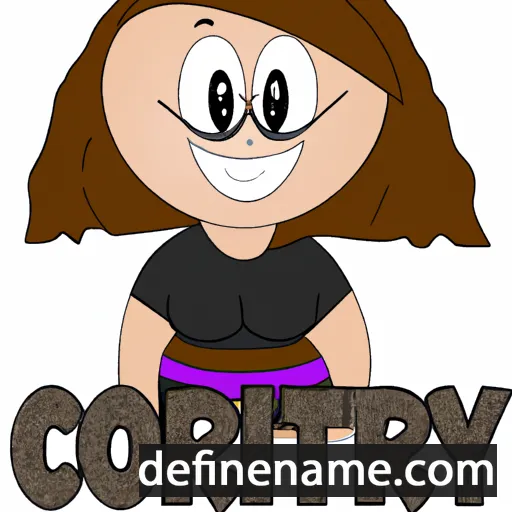 cartoon of the name Cortney