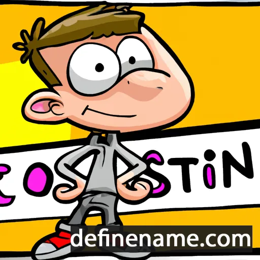 cartoon of the name Costin