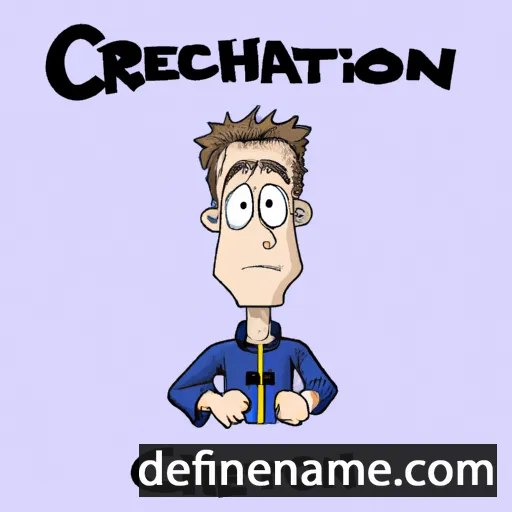 cartoon of the name Creighton