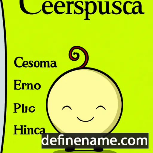 Crescentia cartoon