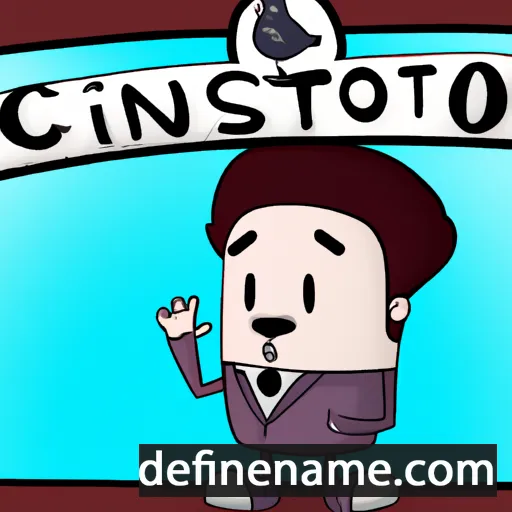 cartoon of the name Crisóstomo