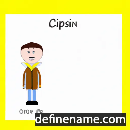 cartoon of the name Crispian