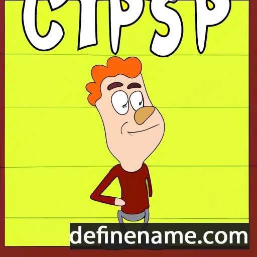 cartoon of the name Crispin