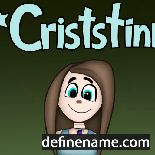 cartoon of the name Cristen