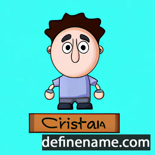 cartoon of the name Cristián