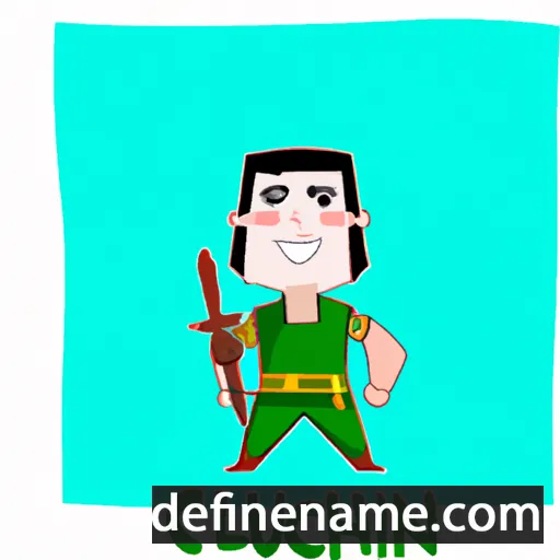 cartoon of the name Cúchulainn