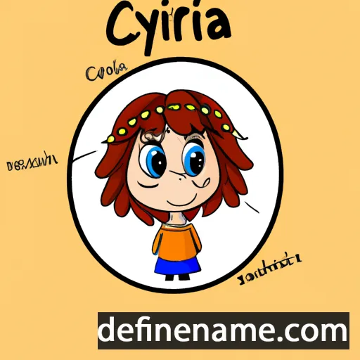 cartoon of the name Cyrilla