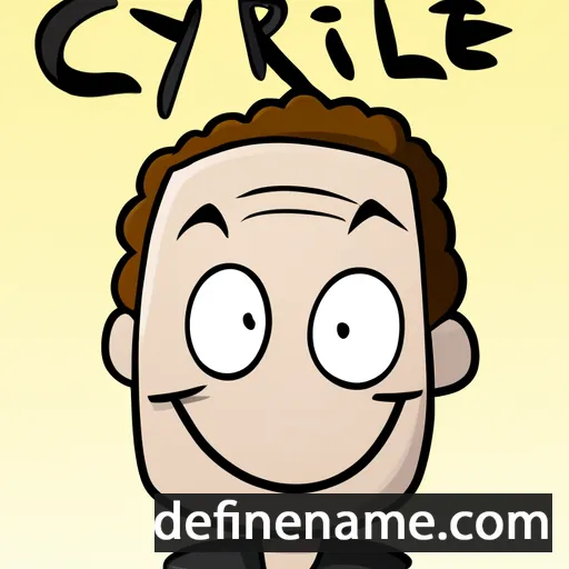 cartoon of the name Cyrille