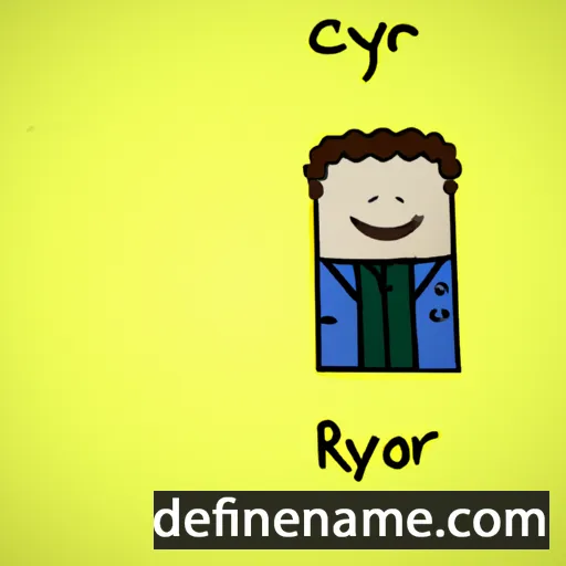 cartoon of the name Cyryl