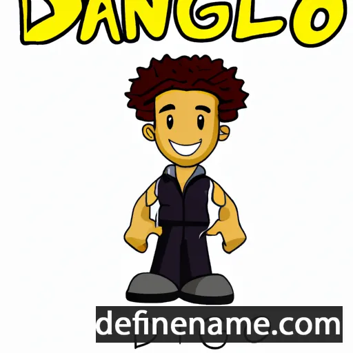 cartoon of the name D'Angelo