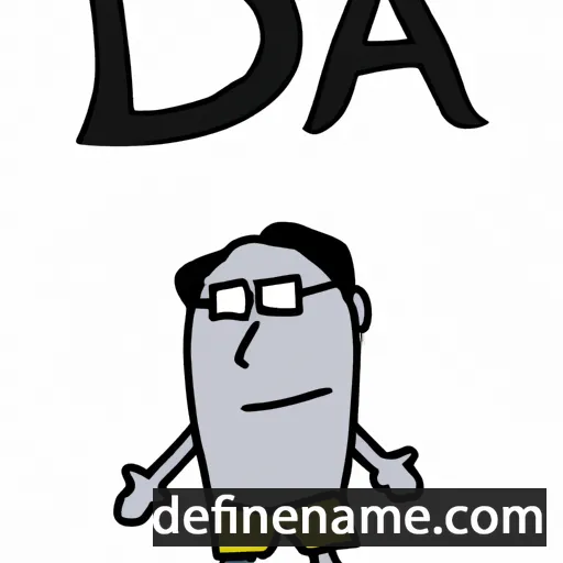 cartoon of the name Da