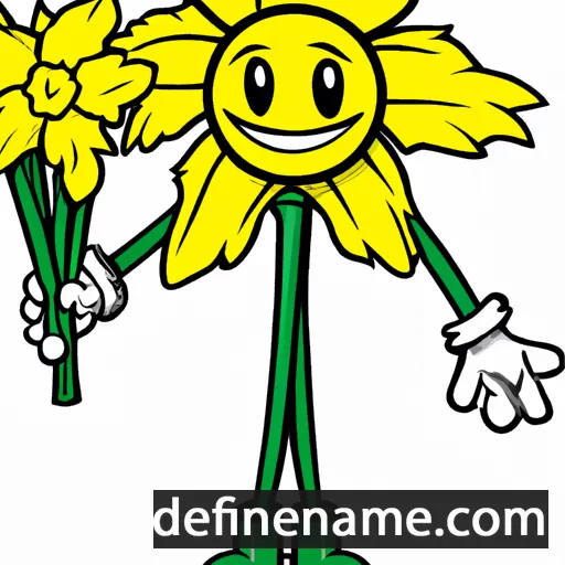 Daffodil cartoon