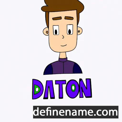 cartoon of the name Dalton