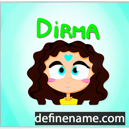 cartoon of the name Damira