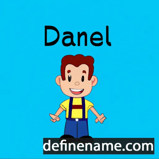 cartoon of the name Daníel