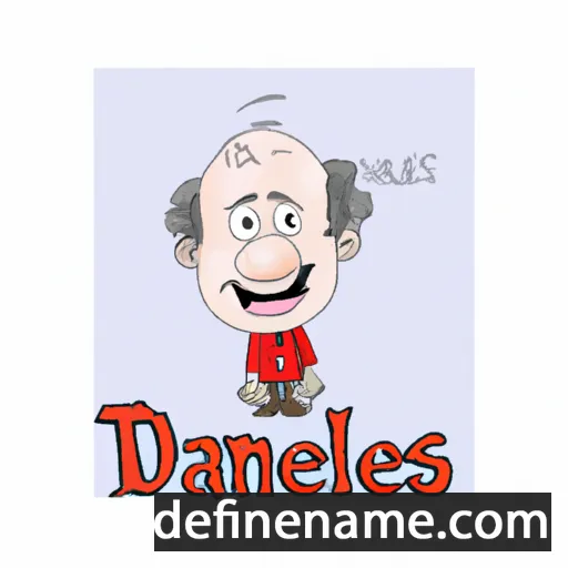 cartoon of the name Danielius