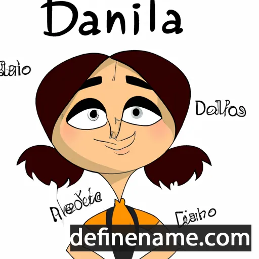 cartoon of the name Danila