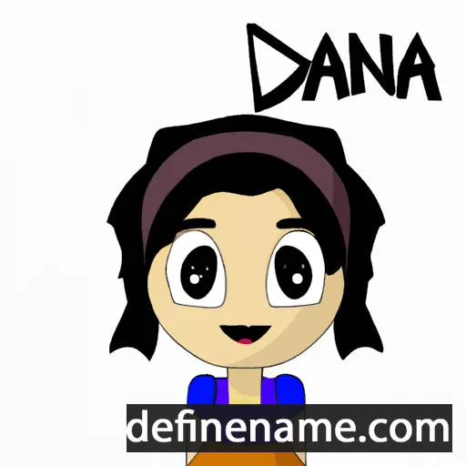 cartoon of the name Danna