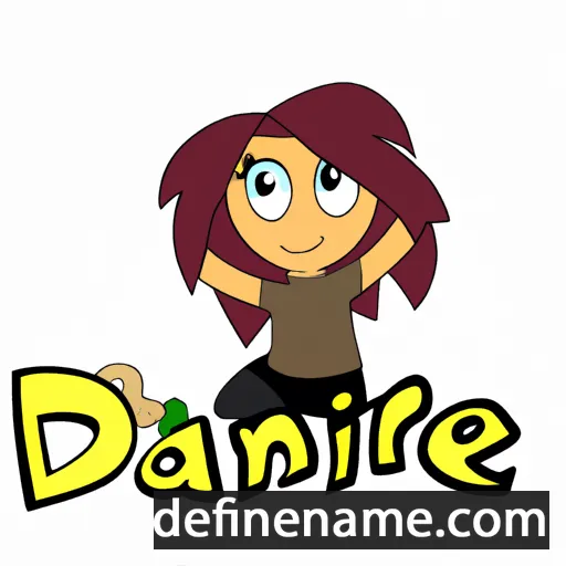 cartoon of the name Dannie