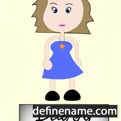 cartoon of the name Darcey