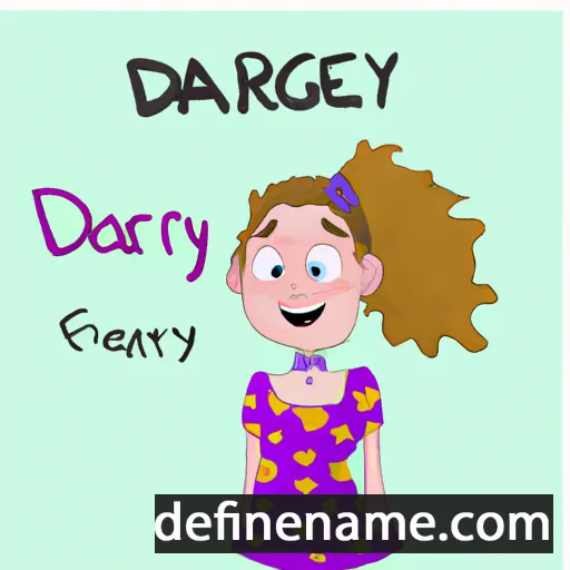 cartoon of the name Darcy