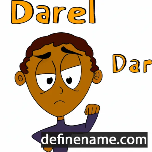 cartoon of the name Dariel