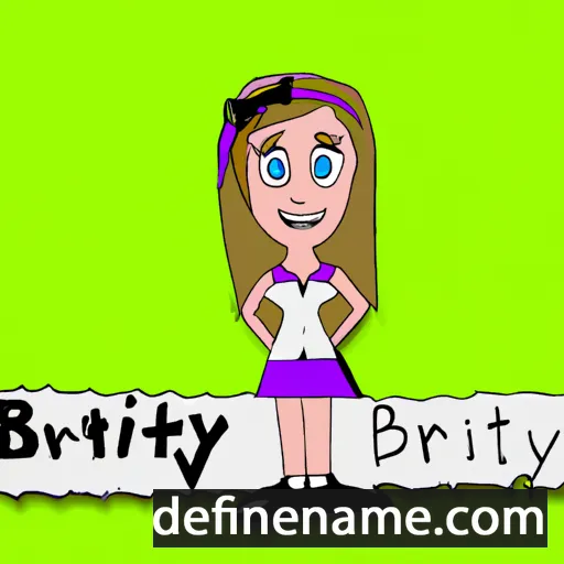 cartoon of the name Britany