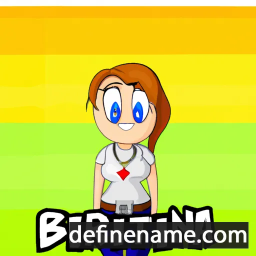 cartoon of the name Britina