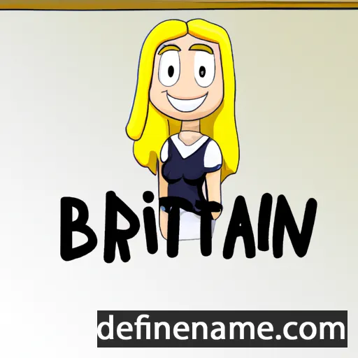 cartoon of the name Brittan