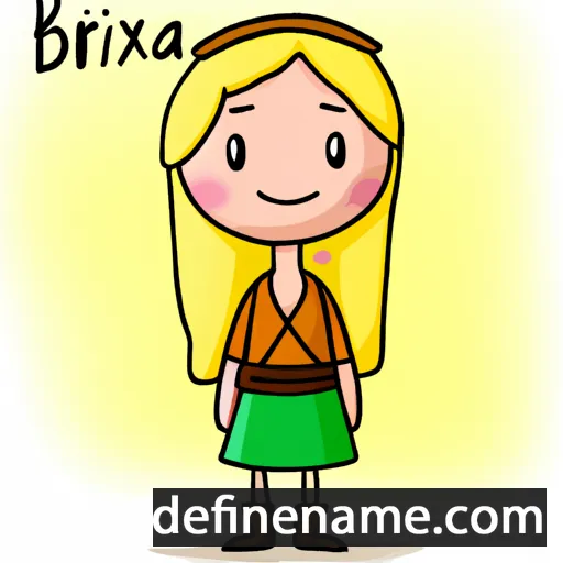 cartoon of the name Brixia