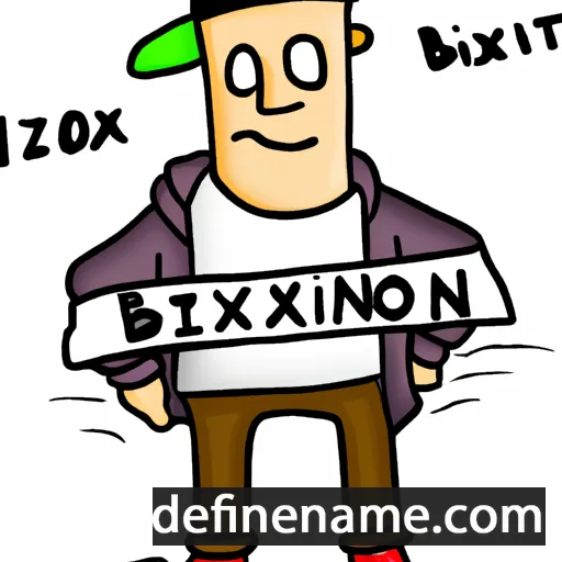 cartoon of the name Brixton