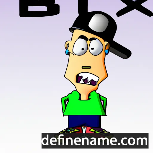 cartoon of the name Brixx