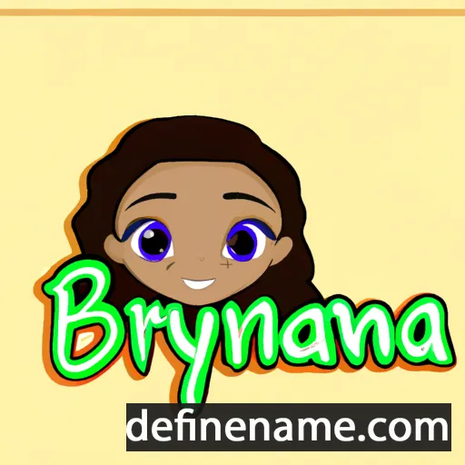 cartoon of the name Briyanna