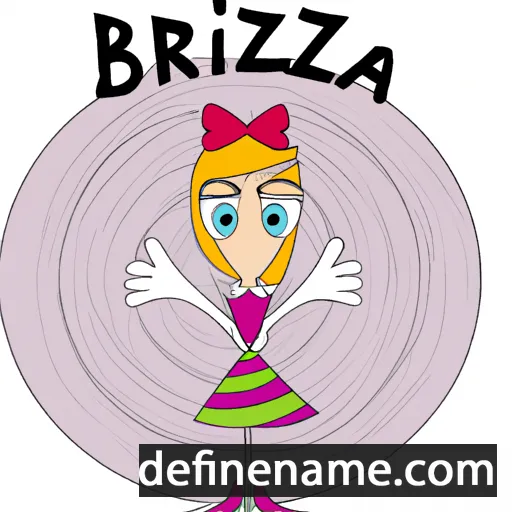 cartoon of the name Brizia