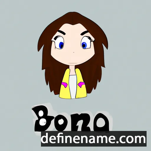 cartoon of the name Bróna